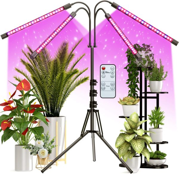 Grow Light with Stand Suitable for Various Indoor Plants Growth red blue