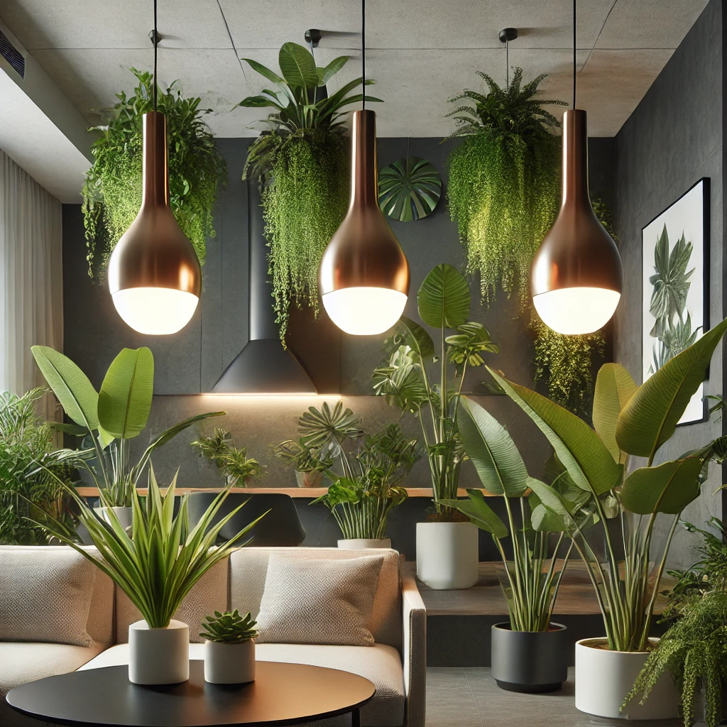 Incorporate Stylish Pendant Plant Lights Ideas - 04