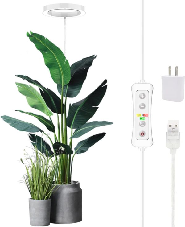 Indoor Plant Grow Light Ideal for Large Plant white