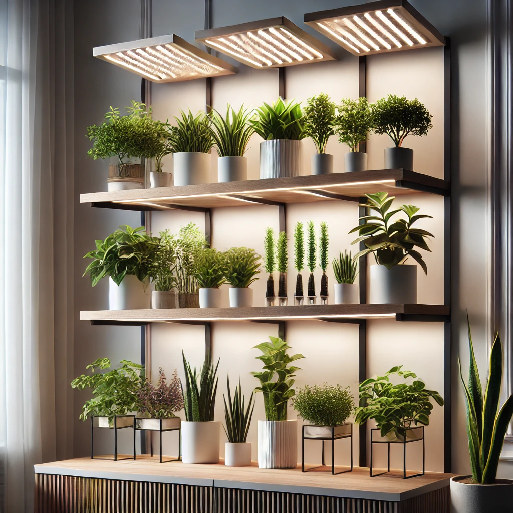 Plant Shelf With Integrated Lighting Ideas - 02