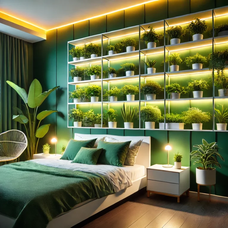 Refresh Your Bedroom With House Plant Lights Ideas - 01