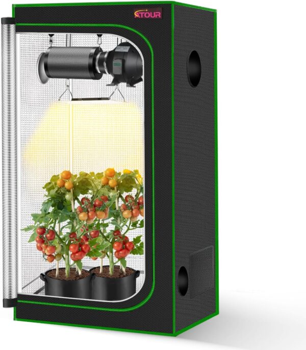 Sturdy Grow Tent For Hydroponic Plant Growth 1