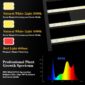 Vibrant LED Grow Light Indoor Plants growth spectrum